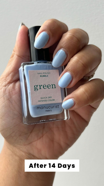 Jesa Marie Calaor 14 days after applying Manucurist Green Nail Polish